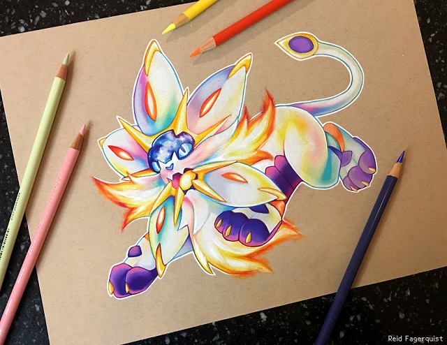 Mê mẩn bộ sưu tập Pokémon được vẽ bằng bút chì màu cực lung linh